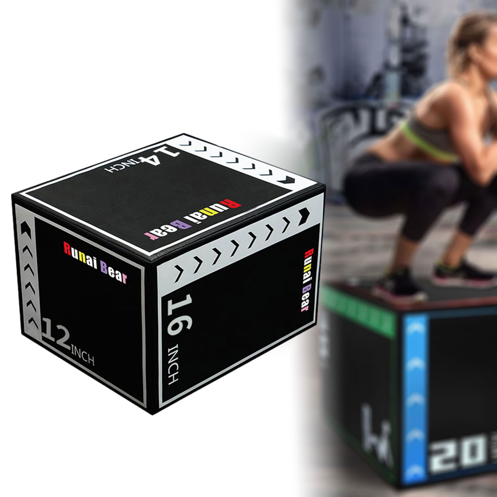 Plyo Jumping Exercise Box Port - Box Jump Plyo 评论和价格