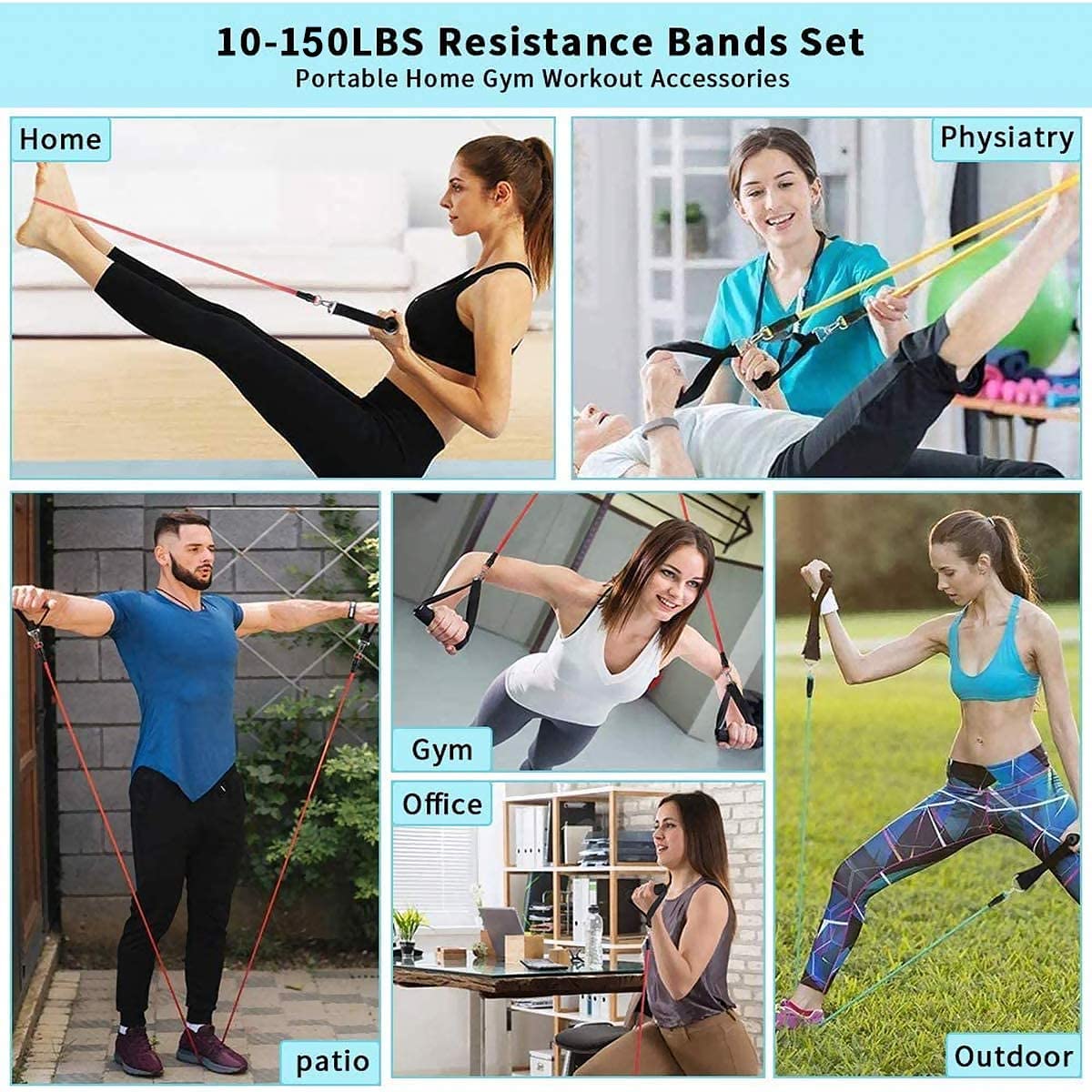 Gym Fitness Resistance Bands f - Crossfit Training Gear 评论和价格